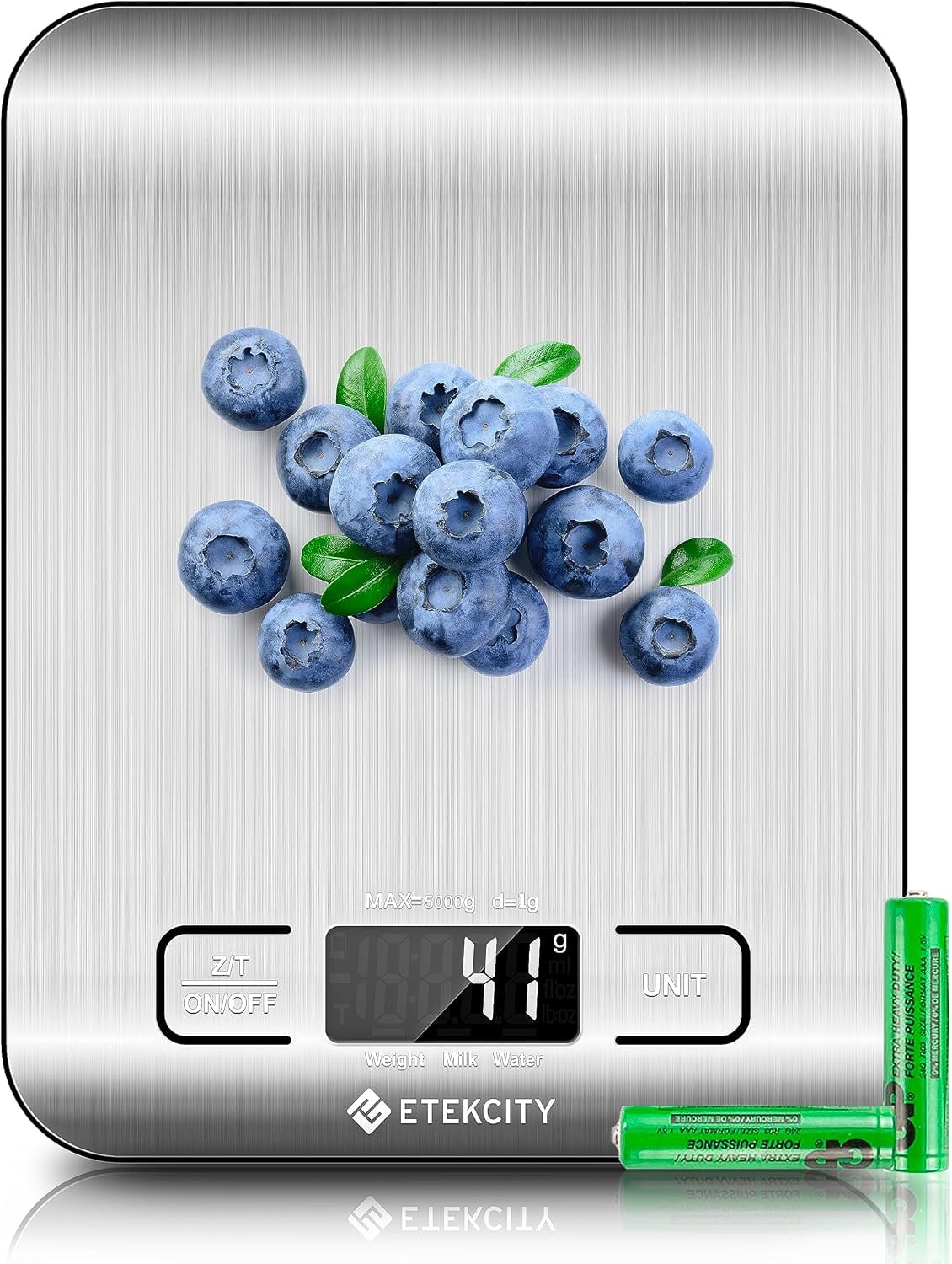 TERREV Digital Kitchen Scale 11lb – Precise Tare Function Food Scale with LCD Display
