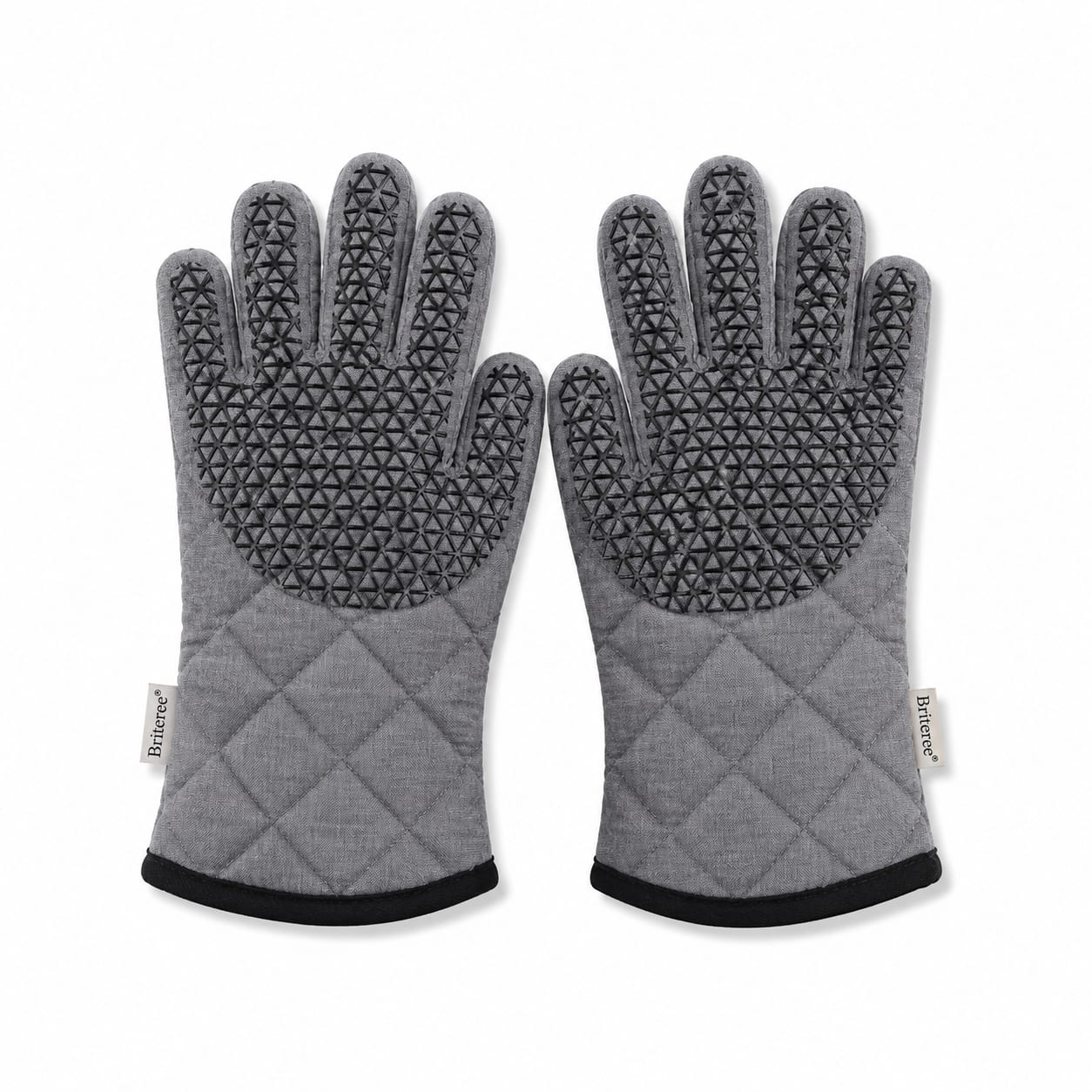 BRITEREE Kitchen Heat-Insulating Gloves – Heat-Resistant Oven Mitts for Cooking & Baking
