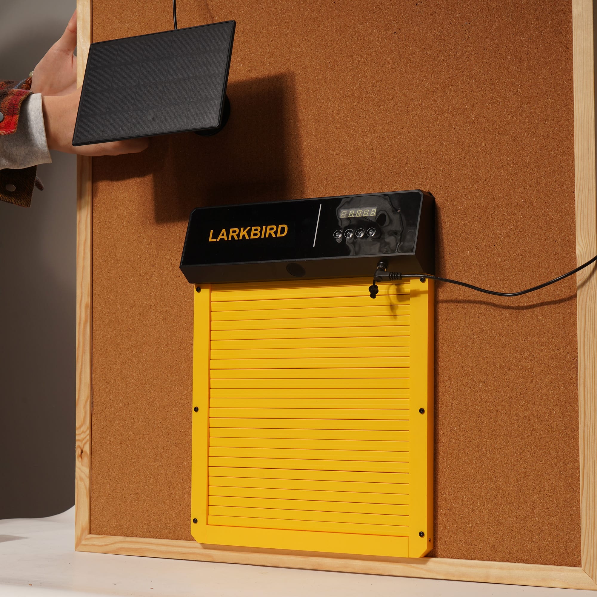 LARKBIRD Automatic Chicken Coop Door - Electric Door Opening and Closing System with Solar Panel, Light Sensor & App Control